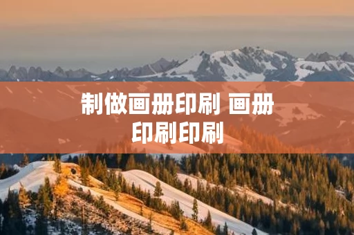 制做画册印刷 画册印刷印刷