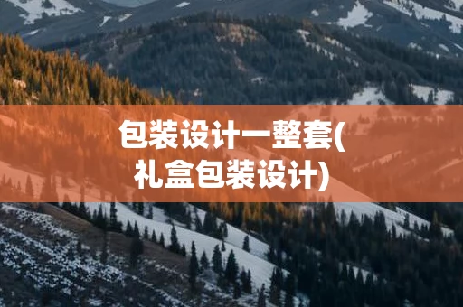 包装设计一整套(礼盒包装设计)