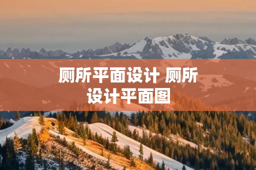 厕所平面设计 厕所设计平面图