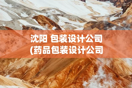 沈阳 包装设计公司(药品包装设计公司)