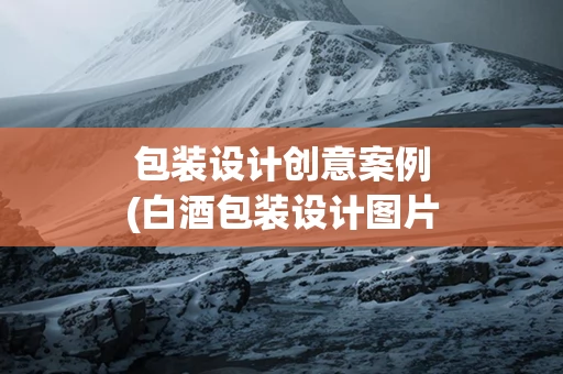 包装设计创意案例(白酒包装设计图片创意)