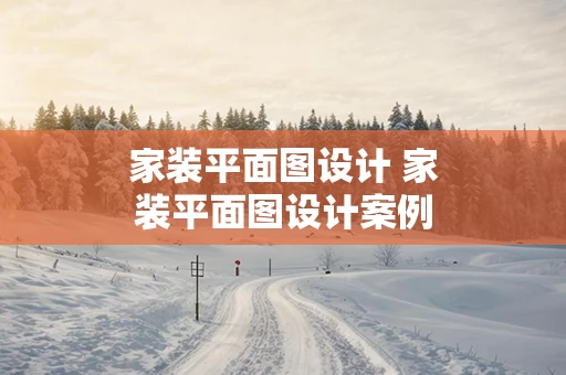 家装平面图设计 家装平面图设计案例