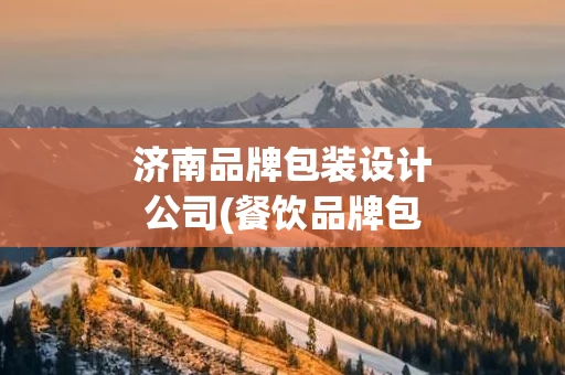济南品牌包装设计公司(餐饮品牌包装设计公司)
