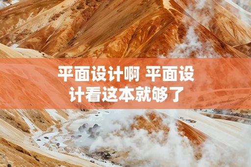 平面设计啊 平面设计看这本就够了