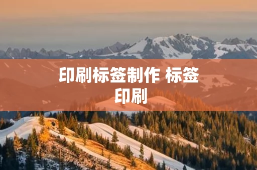 印刷标签制作 标签 印刷