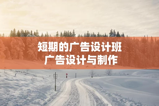 短期的广告设计班 广告设计与制作
