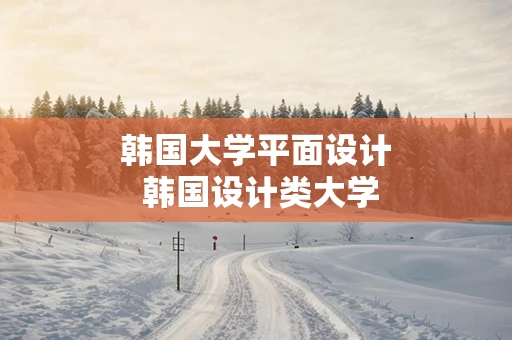 韩国大学平面设计 韩国设计类大学